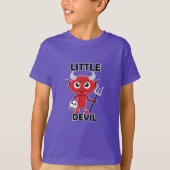 Little Devil - Kinderen Basic T-Shirt (Voorkant)
