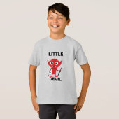 Little Devil - Kinderen Basic T-Shirt (Voorkant volledig)