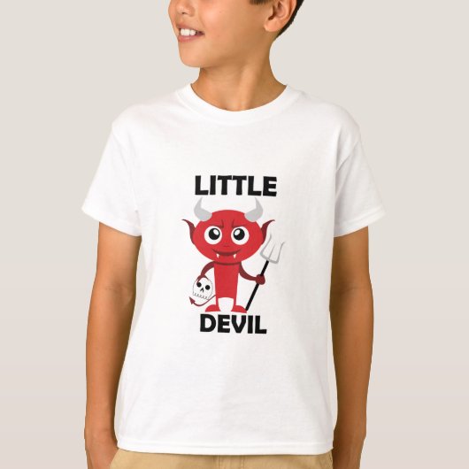 Little Devil - Kinderen Basic T-Shirt (Voorkant)