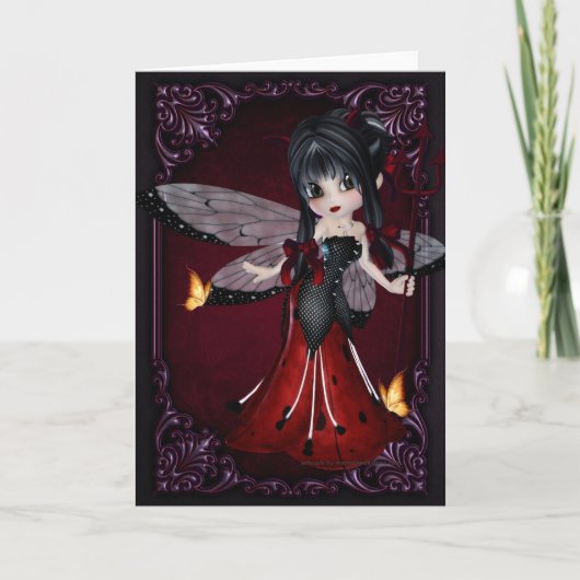 Little Devil Ladybug Design 1 Wenskaart Kaart (Voorkant)