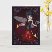 Little Devil Ladybug Design 1 Wenskaart Kaart (Gele Bloem)