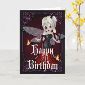 Little Devil Ladybug Design 2b Happy Birthday Kaar Kaart (Gele Bloem)