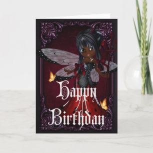 Little Devil Ladybug Design 4b Happy Birthday Kaar Kaart