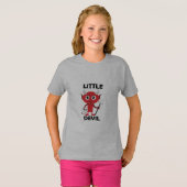 Little Devil - Meisjes Basic T-Shirt (Voorkant volledig)