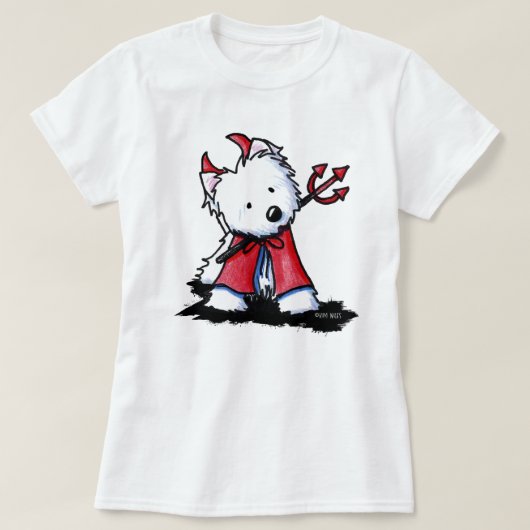 Little Devil Westie Apparel T-shirt (Design voorkant)