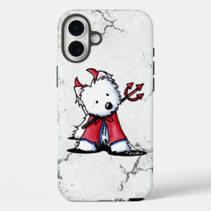 Little Devil Westie Dog iPhone 16 Plus Hoesje
