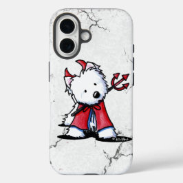 Little Devil Westie Dog iPhone 5 Hoesje-Mate Hoesj iPhone 16 Hoesje