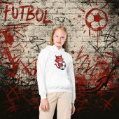 Little Devil with a soccer ball