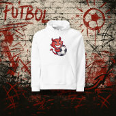 Little Devil with a soccer ball Hoodie