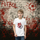 Little Devil with a soccer ball T-shirt