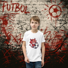 Little Devil with a soccer ball T-shirt