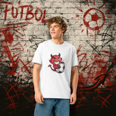 Little Devil with a soccer ball T-shirt