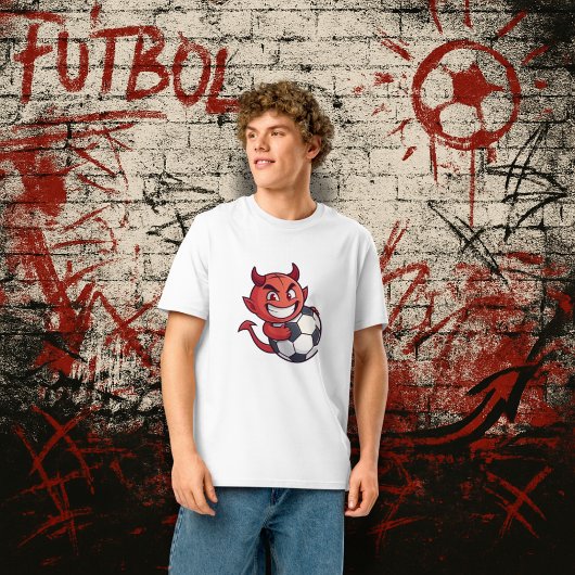 Little Devil with a soccer ball T-shirt