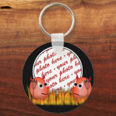 Little Deviled Egg Photo Lijst Sleutelhanger (Voorkant)