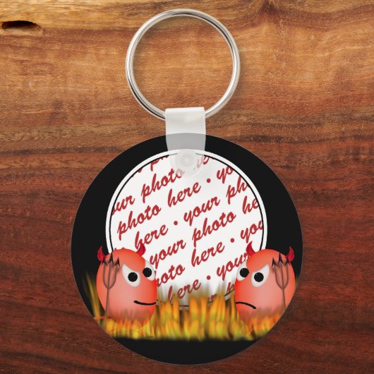 Little Deviled Egg Photo Lijst Sleutelhanger (Voorkant)