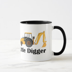 Little Digger - Black 11 oz Ringer Mok 