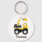 Little Digger Personalised Kid's Sleutelhanger (Voorkant)