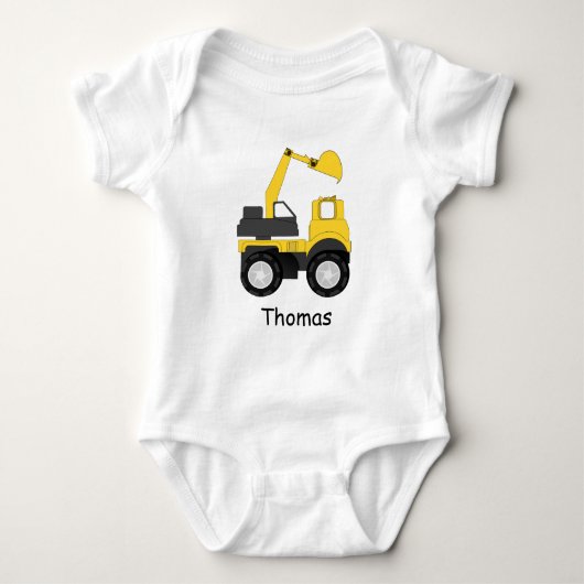 Little Digger Personalised Romper (Voorkant)