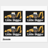 Little Digger - Rechthoek Stickers, glanzend Rechthoekige Sticker (Vel)