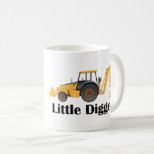 Little Digger - Wit 11 oz Classic Wit Mok  (Voorkant rechts)