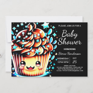 Little Digital Little Muffin Boy Baby shower Kaart