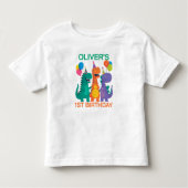 Little Dino 1e Verjaardag T-Shirt (Voorkant)