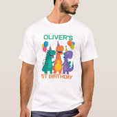 Little Dino 1e Verjaardag T-Shirt (Voorkant)