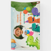 Little Dino 1e Verjaardagsbanner Spandoek (Verticaal)