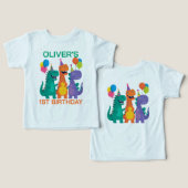 Little Dino 1st Birthday (Ontwerp Voorkant & Achterkant)