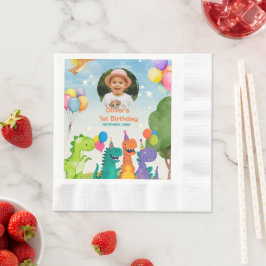 Little Dino 1st Birthday Servet