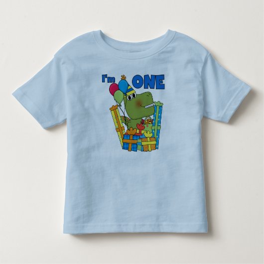 Little Dino 1st Birthday T shirten en geschenken Kinder Shirts (Voorkant)