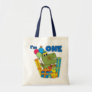 Little Dino 1st Birthday T shirten en geschenken Tote Bag