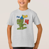 Little Dino 4th Birthday Tshirts and Gifts (Voorkant)