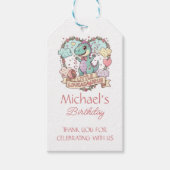 Little Dino Birthday Personalized Cadeaulabel (Voorkant)