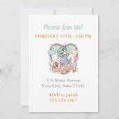 Little Dino Birthday Personalized Kaart (Achterkant)