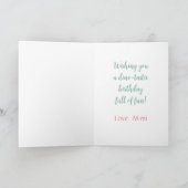 Little Dino Birthday Wishes Kaart (Binnen)