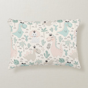 Little Dino Delight Accent Kussen