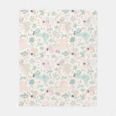 Little Dino Delight Fleece Deken (Voorkant)