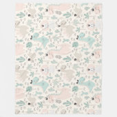 Little Dino Delight Fleece Deken (Voorkant)