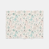 Little Dino Delight Fleece Deken (Voorkant (Horizontaal))