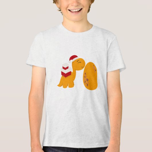 Little Dino Lover - Schattige en comfortabel voor  Tri-Blend Shirt (Voorkant)