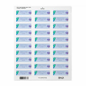 Little Dino on the Way Baby shower Etiket (Full Sheet)