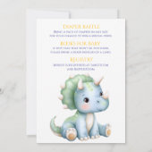 Little Dino On The Way beroemd gemaakt door Hatchi Kaart (Achterkant)