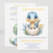 Little Dino On The Way beroemd gemaakt door Hatchi Kaart (Voorkant / Achterkant)