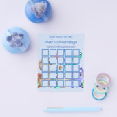 Little Dino on Way Greener Baby shower Bingo Flyer (Enkel)