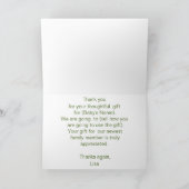 Little DinoBaby Shower Dank je wel Bedankkaart (Binnen)