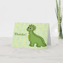 Little DinoBaby Shower Dank je wel Bedankkaart