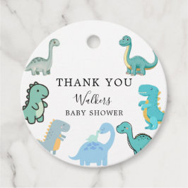 Little Dinosaur Cute Baby Shower Bedankjes Labels