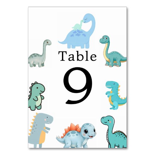 Little Dinosaur Cute Baby Shower Kaart (Voorkant)