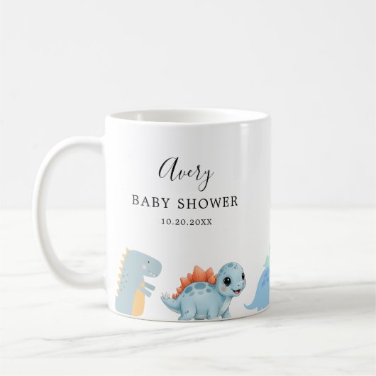 Little Dinosaur Cute Baby Shower Koffiemok (Links)